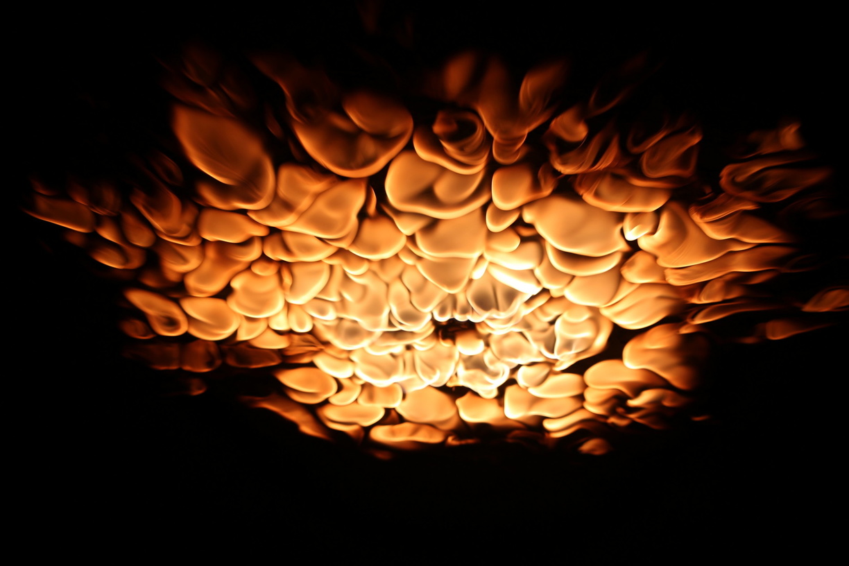 pretzel2018 Flames shoot out on the underside of a Flame Ceiling.